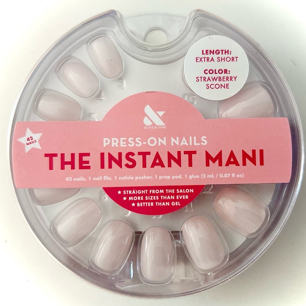 Olive and June The Instant Mani Press-On Nails - Strawberry Scone